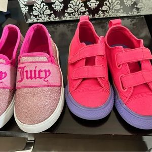 Girls Sz 8 Converse and Juicy Couture Shoes